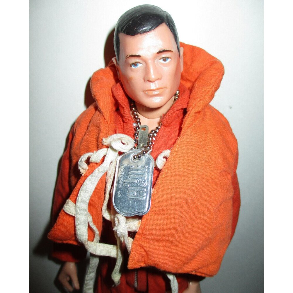 Vintage 1964 12 inch GI Joe Doll Figure with Life Vest, Dog Tags and Accessories - Picture 14 of 16